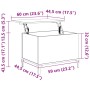 Mesa de centro madera contrachapada roble Sonoma 60x44,5x45 cm en Mesas de centro | Comprar online en Foru.es