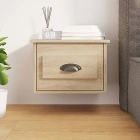 Mesita de noche de pared color roble Sonoma 41,5x36x28 cm de vidaXL, Mesitas de noche - Ref: Foro24-816382, Precio: 36,14 €, ...