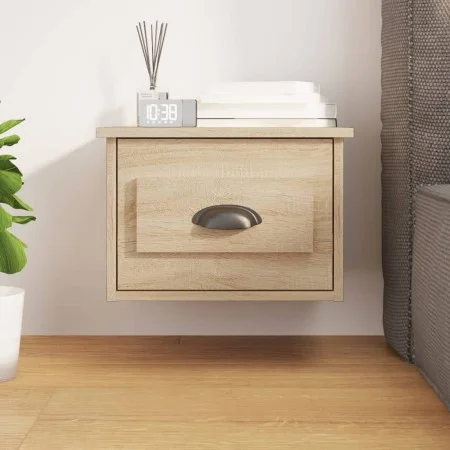 Mesita de noche de pared color roble Sonoma 41,5x36x28 cm de vidaXL, Mesitas de noche - Ref: Foro24-816382, Precio: 36,14 €, ...