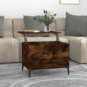 Mesa de centro madera contrachapada roble ahumado 60x44,5x45 cm en Mesas de centro | Comprar online en Foru.es