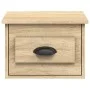 Mesita de noche de pared color roble Sonoma 41,5x36x28 cm de vidaXL, Mesitas de noche - Ref: Foro24-816382, Precio: 36,14 €, ...