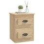 Mesita de noche de pared 2 uds color roble Sonoma 41,5x36x53 cm de vidaXL, Mesitas de noche - Ref: Foro24-816399, Precio: 78,...