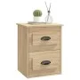Mesita de noche de pared 2 uds color roble Sonoma 41,5x36x53 cm de vidaXL, Mesitas de noche - Ref: Foro24-816399, Precio: 77,...