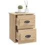 Mesita de noche de pared 2 uds color roble Sonoma 41,5x36x53 cm de vidaXL, Mesitas de noche - Ref: Foro24-816399, Precio: 78,...
