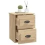 Mesita de noche de pared 2 uds color roble Sonoma 41,5x36x53 cm de vidaXL, Mesitas de noche - Ref: Foro24-816399, Precio: 77,...