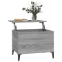 Mesa de centro madera contrachapada gris Sonoma 60x44,5x45 cm en Mesas de centro | Comprar online en Foru.es
