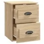 Wall bedside table 2 pcs Sonoma oak color 41.5x36x53 cm by vidaXL, Nightstands - Ref: Foro24-816399, Price: 77,86 €, Discount: %