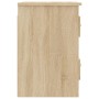 Mesita de noche de pared 2 uds color roble Sonoma 41,5x36x53 cm de vidaXL, Mesitas de noche - Ref: Foro24-816399, Precio: 78,...