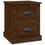 Mesita de noche madera contrachapada marrón roble 39x39x47,5 cm de vidaXL, Mesitas de noche - Ref: Foro24-816158, Precio: 44,...