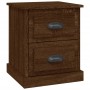 Mesita de noche madera contrachapada marrón roble 39x39x47,5 cm de vidaXL, Mesitas de noche - Ref: Foro24-816158, Precio: 45,...
