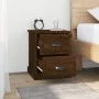 Mesita de noche madera contrachapada marrón roble 39x39x47,5 cm de vidaXL, Mesitas de noche - Ref: Foro24-816158, Precio: 44,...
