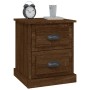 Mesita de noche madera contrachapada marrón roble 39x39x47,5 cm de vidaXL, Mesitas de noche - Ref: Foro24-816158, Precio: 45,...