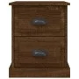 Mesita de noche madera contrachapada marrón roble 39x39x47,5 cm de vidaXL, Mesitas de noche - Ref: Foro24-816158, Precio: 44,...