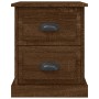 Mesita de noche madera contrachapada marrón roble 39x39x47,5 cm de vidaXL, Mesitas de noche - Ref: Foro24-816158, Precio: 45,...