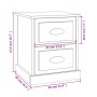 Mesita de noche madera contrachapada marrón roble 39x39x47,5 cm de vidaXL, Mesitas de noche - Ref: Foro24-816158, Precio: 45,...