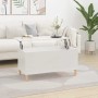 Mesa de centro madera contrachapada blanco brillo 90x44,5x45 cm en Mesas de centro | Comprar online en Foru.es