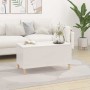 Mesa de centro madera contrachapada blanco brillo 90x44,5x45 cm en Mesas de centro | Comprar online en Foru.es
