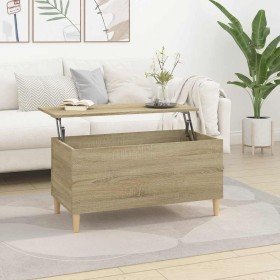 Mesa de centro madera contrachapada roble Sonoma 90x44,5x45 cm en Mesas de centro | Comprar online en Foru.es