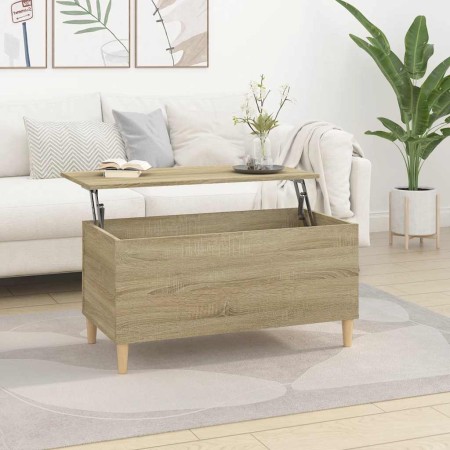 Mesa de centro madera contrachapada roble Sonoma 90x44,5x45 cm en Mesas de centro | Comprar online en Foru.es