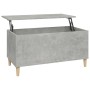 Mesa de centro madera contrachapada gris hormigón 90x44,5x45 cm en Mesas de centro | Comprar online en Foru.es
