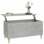Mesa de centro madera contrachapada gris hormigón 90x44,5x45 cm en Mesas de centro | Comprar online en Foru.es