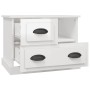 Mesita de noche blanco brillante 60x39x45 cm de vidaXL, Mesitas de noche - Ref: Foro24-816362, Precio: 63,17 €, Descuento: %