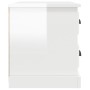 Mesita de noche blanco brillante 60x39x45 cm de vidaXL, Mesitas de noche - Ref: Foro24-816362, Precio: 63,17 €, Descuento: %