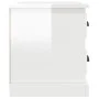 Mesita de noche blanco brillante 60x39x45 cm de vidaXL, Mesitas de noche - Ref: Foro24-816362, Precio: 62,39 €, Descuento: %