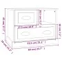 Mesita de noche blanco brillante 60x39x45 cm de vidaXL, Mesitas de noche - Ref: Foro24-816362, Precio: 62,39 €, Descuento: %