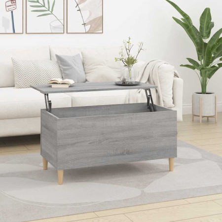 Mesa de centro madera contrachapada gris Sonoma 90x44,5x45 cm en Mesas de centro | Comprar online en Foru.es