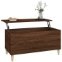 Mesa de centro madera contrachapada roble marrón 90x44,5x45 cm en Mesas de centro | Comprar online en Foru.es