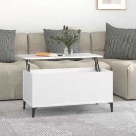 Mesa de centro madera contrachapada blanco 90x44,5x45 cm en Mesas de centro | Comprar online en Foru.es