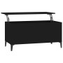 Mesa de centro madera contrachapada negro 90x44,5x45 cm en Mesas de centro | Comprar online en Foru.es