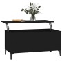 Mesa de centro madera contrachapada negro 90x44,5x45 cm en Mesas de centro | Comprar online en Foru.es