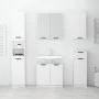 Armario de baño de pared blanco 32x20x67 cm de vidaXL, Taquillas y armarios de almacenamiento - Ref: Foro24-811295, Precio: 4...