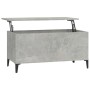 Mesa de centro madera contrachapada gris hormigón 90x44,5x45 cm en Mesas de centro | Comprar online en Foru.es