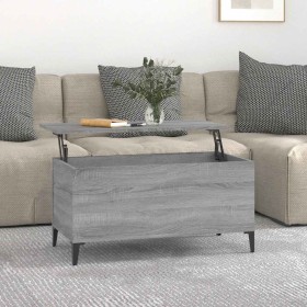 Mesa de centro madera contrachapada gris Sonoma 90x44,5x45 cm en Mesas de centro | Comprar online en Foru.es