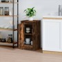 Aparador madera contrachapada roble ahumado 37,5x35,5x67,5 cm de vidaXL, Aparadores - Ref: Foro24-816210, Precio: 42,18 €, De...
