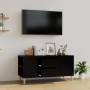Mueble para TV madera contrachapada negro 102x44,5x50 cm en Muebles TV | Comprar online en Foru.es