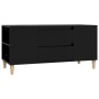 Mueble para TV madera contrachapada negro 102x44,5x50 cm en Muebles TV | Comprar online en Foru.es
