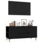 Mueble para TV madera contrachapada negro 102x44,5x50 cm en Muebles TV | Comprar online en Foru.es