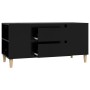 Mueble para TV madera contrachapada negro 102x44,5x50 cm en Muebles TV | Comprar online en Foru.es