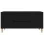 Mueble para TV madera contrachapada negro 102x44,5x50 cm en Muebles TV | Comprar online en Foru.es
