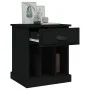 Mesita de noche negro 43x36x50 cm de vidaXL, Mesitas de noche - Ref: Foro24-816346, Precio: 45,46 €, Descuento: %