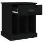 Mesita de noche negro 43x36x50 cm de vidaXL, Mesitas de noche - Ref: Foro24-816346, Precio: 46,03 €, Descuento: %