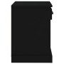 Mesita de noche negro 43x36x50 cm de vidaXL, Mesitas de noche - Ref: Foro24-816346, Precio: 46,03 €, Descuento: %