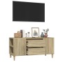 Mueble para TV madera contrachapada roble Sonoma 102x44,5x50 cm en Muebles TV | Comprar online en Foru.es