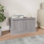 Baúl almacenaje madera contrachapada gris sonoma 50x30x28 cm de vidaXL, Baúles de almacenamiento - Ref: Foro24-816502, Precio...
