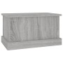 Baúl almacenaje madera contrachapada gris sonoma 50x30x28 cm de vidaXL, Baúles de almacenamiento - Ref: Foro24-816502, Precio...