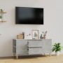 Mueble de TV madera contrachapada gris hormigón 102x44,5x50 cm en Muebles TV | Comprar online en Foru.es